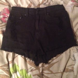 Black high waisted shorts