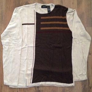 Men's long sleeved tan sweater