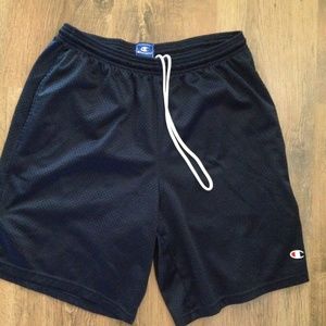 Mens navy athletic shorts