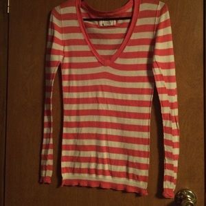 Orange and white stripped