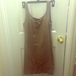Light brown body con dress