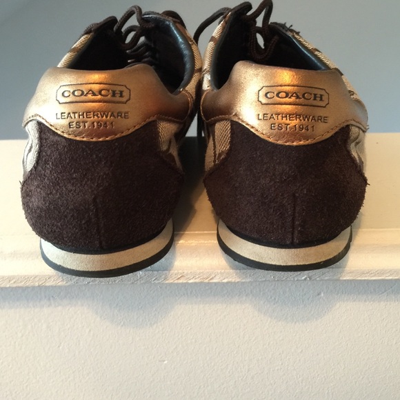 SOLD Coach Shoes with Gold Accent - Picture 3 of 4