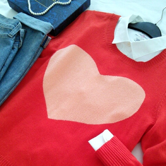 J.Crew Heart Sweater