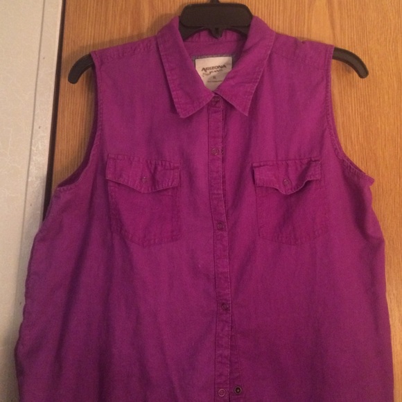 Cute Purple button-up Tanktop/Shirt