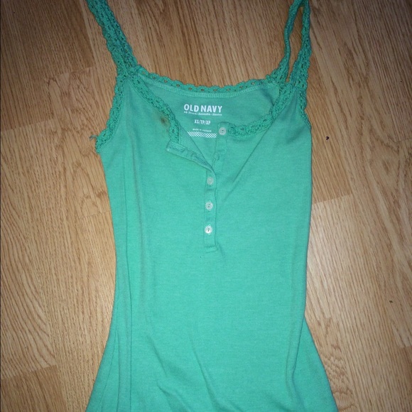 Old navy tank with lace straps & top/back