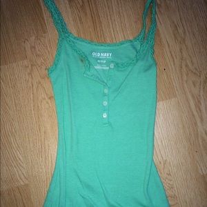 Old navy tank with lace straps & top/back