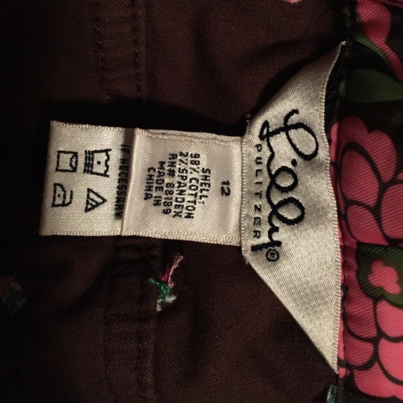 Lilly Pulitzer Strawberry Pants Size 12