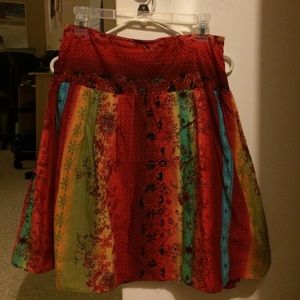 SOLD Cute colored rainbow skirt