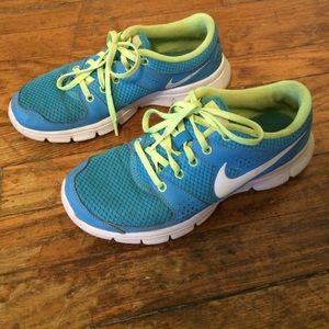 Nike Flex Experience - Blue/Green - Size 6.5