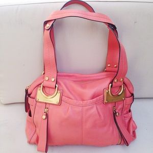 b. Makowsky Leather Handbag