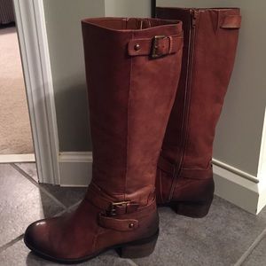 Arturo Chiang Leather! Never Worn Wide Calf  Boots