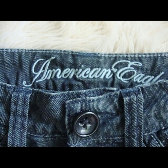 American Eagle Dark blue washed denim skirt - Picture 3 of 3