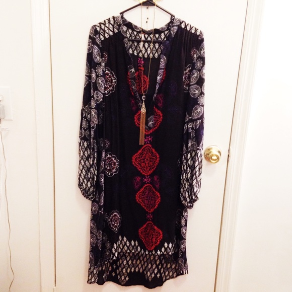 Free People Hi-lo Ethnic Dress