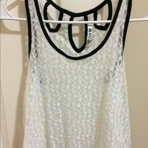 Forever 21 white lace top