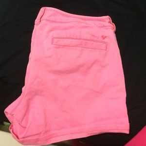 Pink american eagle midi shorts size 10