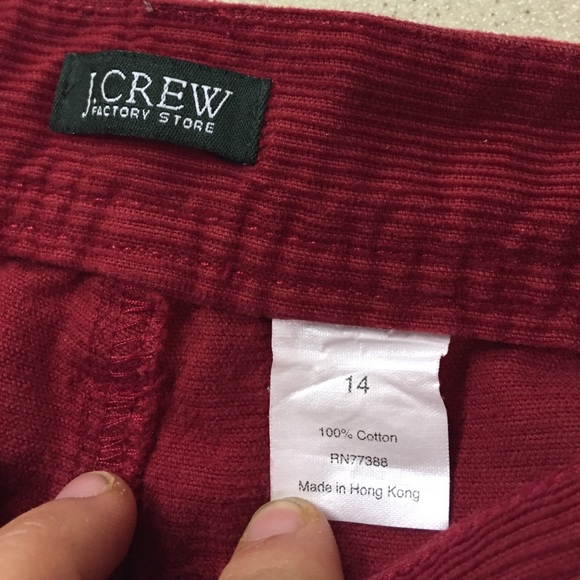 J Crew Factory. Corduroy Pants. Size 14