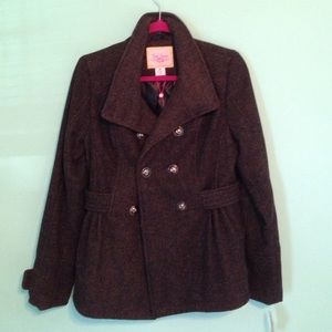 Pink Envelope Pea Coat