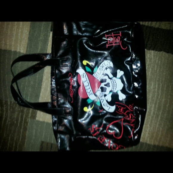 Ed hardy "love kills slowly" tote