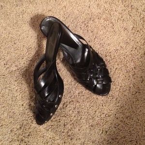 Stuart Weitzman black mule