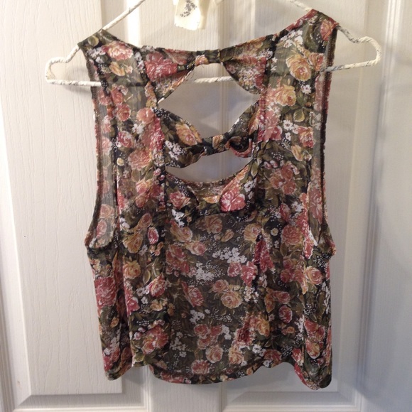 Brandy Melville Tops Brandy Floral Shirt Poshmark