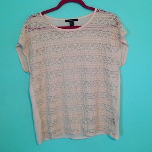 Light pink lace blouse