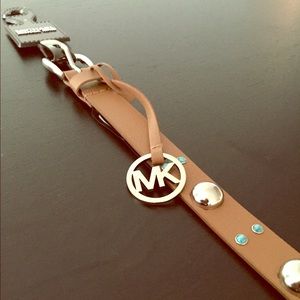 MICHAEL KORS turquoise & silver stud belt