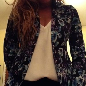 Ann Taylor Floral Blazer