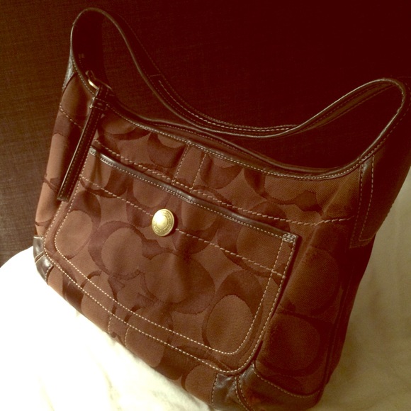 Coach chocolate handbag