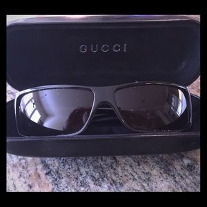 Authentic black Gucci sunglasses with case!