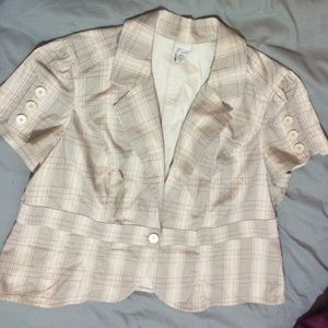 Short Sleeve Single Button Blazer, 18/20 NWOT