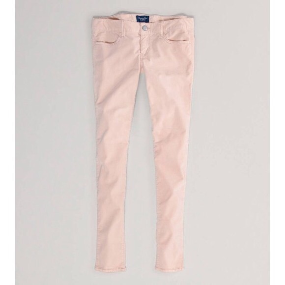 Light Pink Corduroy Jeggings size 8 - Picture 1 of 4