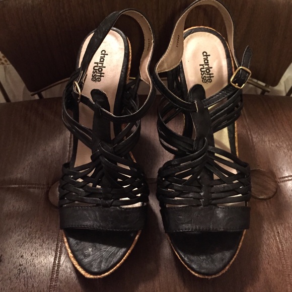 Strappy wedges