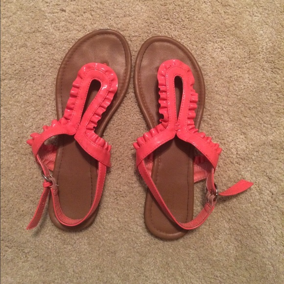 Coral sandals