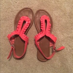Coral sandals