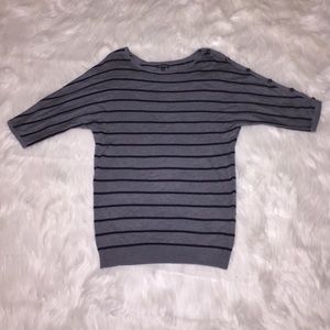 Size Small EXPRESS grey & black striped sweater