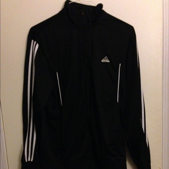 Adidas black warm-up jacket