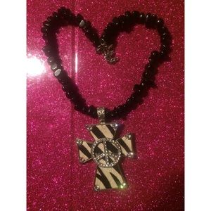 Super cute rock necklace