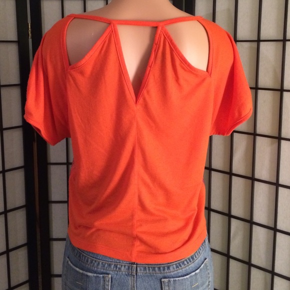 Orange Top with Front Multicolor Sequins - Picture 3 of 3