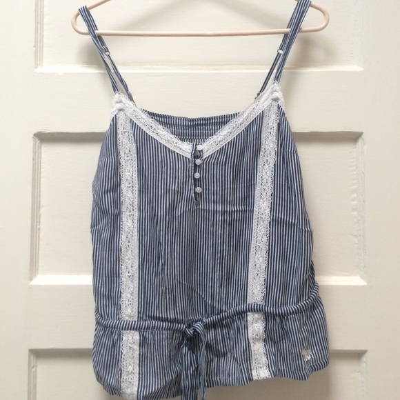 Abercrombie & Fitch Tops - Abercrombie & Fitch Navy Stripe Top