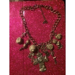 White stone necklace