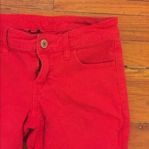 American Eagle skinny red jeans