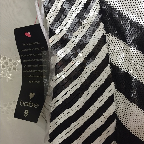 Bebe • XXS,XS,M chevron sequin dress - Picture 3 of 4