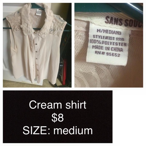 Cream blouse