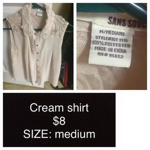 Cream blouse