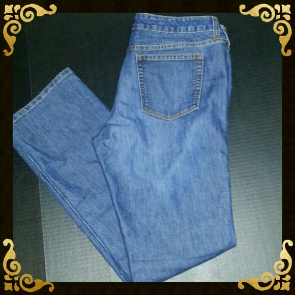 Straight Leg Mid-Rise Denim