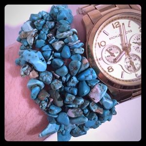 Boho Stretchy turquoise bracelet
