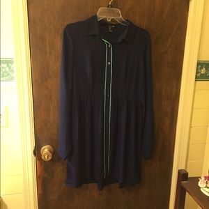 Beautiful Navy Blue Flowy Dress