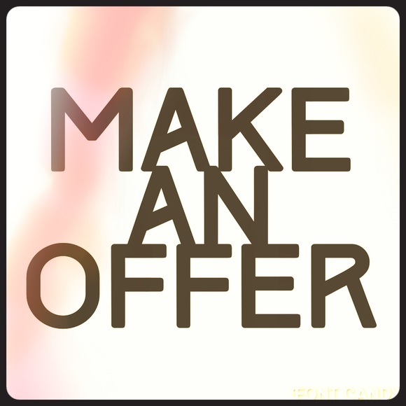 All prices are negotiable. Make me an offer