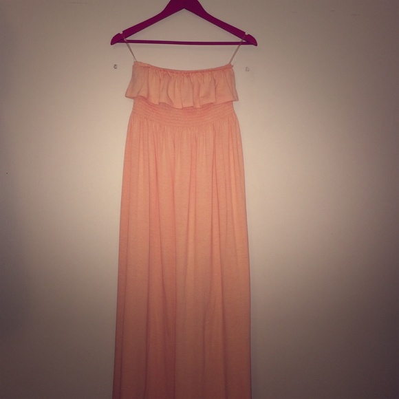 Light Pink Cotton Maxi Dress