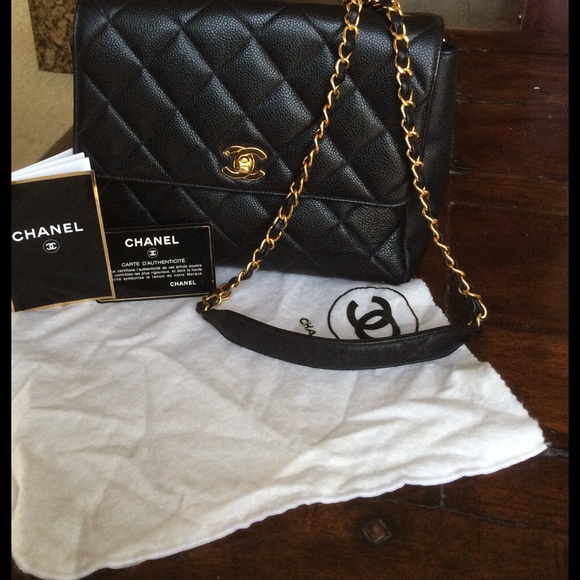 Chanel Black Caviar Crossbody Classic Bag